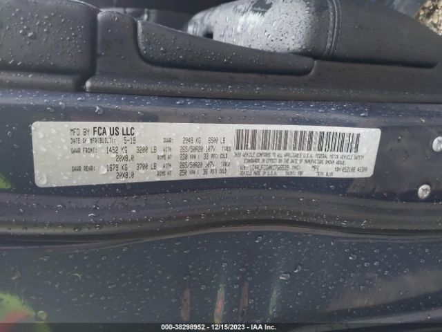 1C4RJFCG0KC785539 Jeep Grand Cherokee High Altitude 4x4