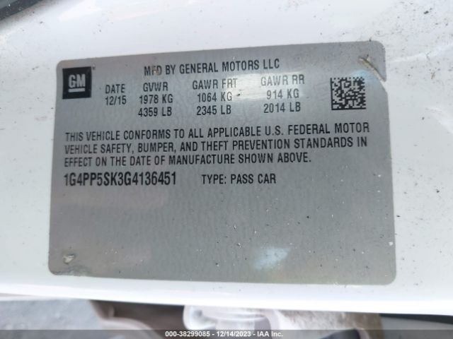 1G4PP5SK3G4136451 Buick Verano
