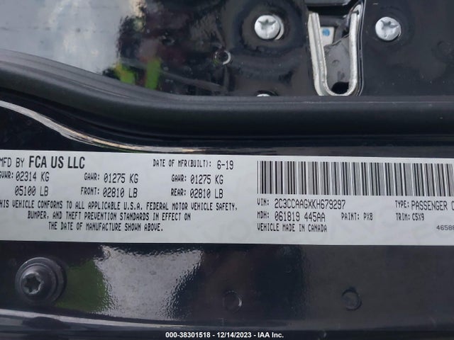 2C3CCAAGXKH679297 Chrysler 300 Touring