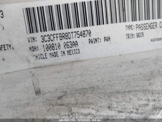 2013 FIAT 500 3C3CFFBR8DT754870 Photo 8