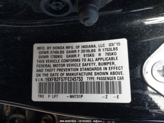 19XFB2F57FE245753 Honda Civic Lx