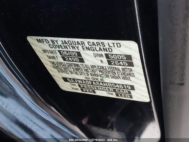 2010 JAGUAR XF SAJWA0FA8AHR54619 Photo 8