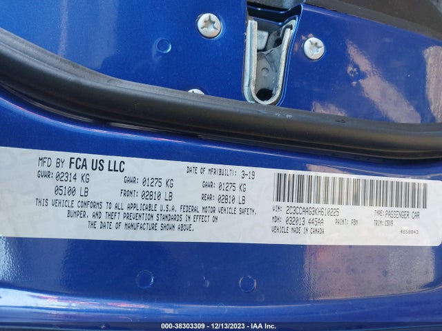 Chrysler 300 Touring 2019 2C3CCAAG3KH610225 Image 9