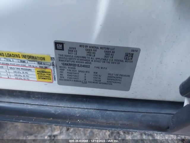 Chevrolet Traverse Ls 2014 1GNKRFED1EJ348802 Image 9