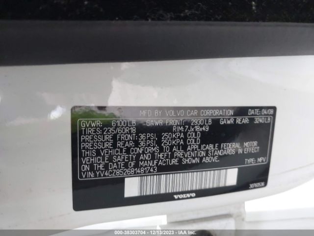 2008 VOLVO XC90 YV4CZ852681481743 Photo 8