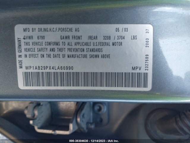 2004 PORSCHE CAYENNE WP1AB29PX4LA66990 Photo 8