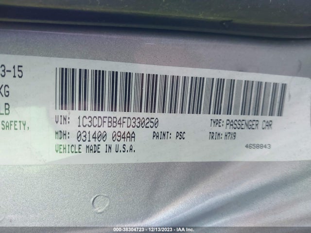 Dodge DART SXT 2015 1C3CDFBB4FD330250 Image 9