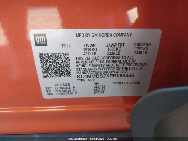 KL4MMBS2XPB095336 Buick Encore Gx Preferred Fwd