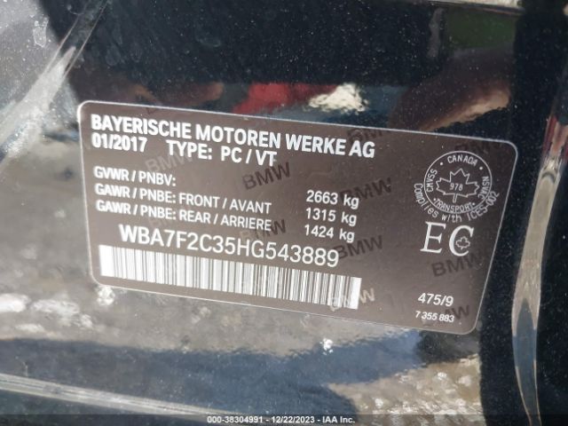 WBA7F2C35HG543889 BMW Alpina B7 Xdrive