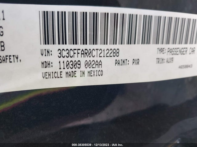 2012 FIAT 500 3C3CFFAR0CT212288 Photo 8