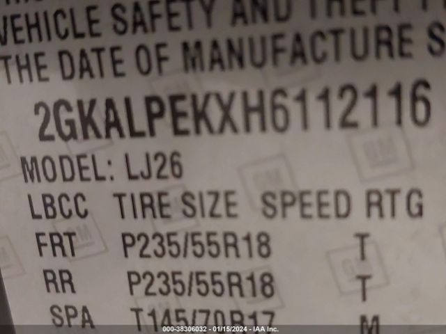 2GKALPEKXH6112116 GMC Terrain Slt