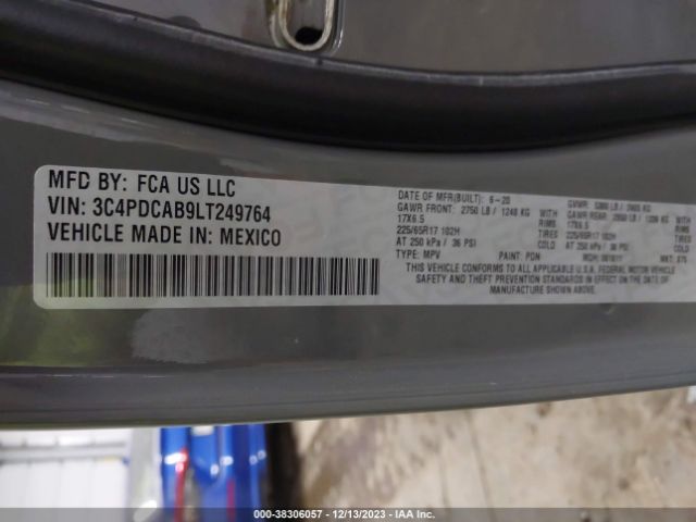 3C4PDCAB9LT249764 Dodge Journey Se Value