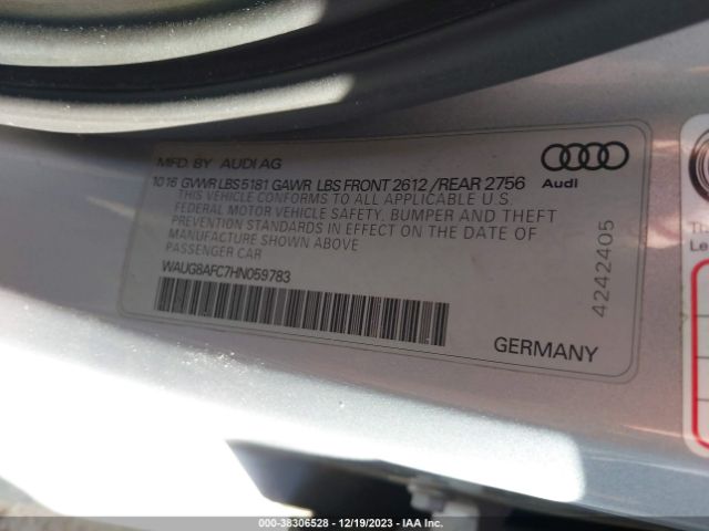 2017 AUDI A6 WAUG8AFC7HN059783 Photo 8