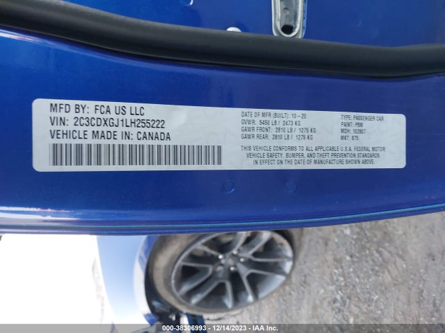 Dodge Charger Scat Pack Rwd 2020 2C3CDXGJ1LH255222 Image 9