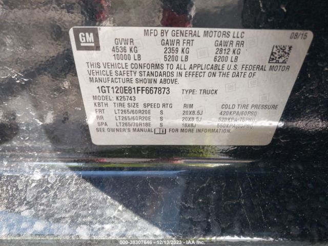 1GT120E81FF667873 GMC Sierra 2500hd Denali