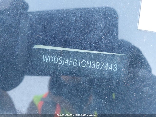 Aukcja sprzedaży 2016 Mercedes-benz Cla 250, vin: WDDSJ4EB1GN387443, numer aukcji: 38307669