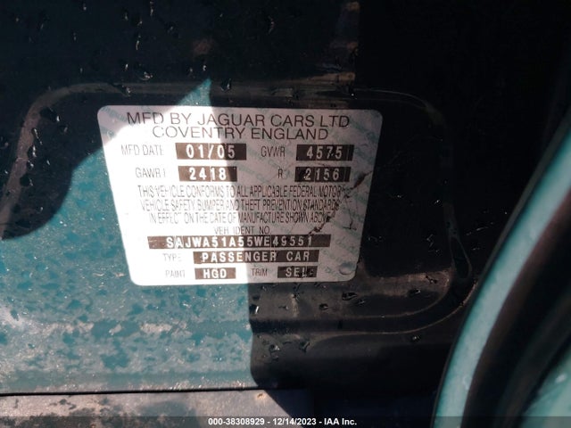 2005 JAGUAR X-TYPE SAJWA51A55WE49551 Photo 8