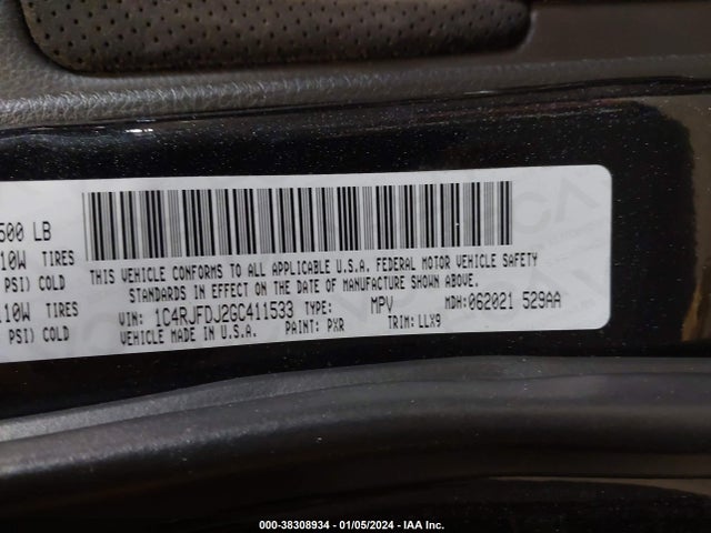 2016 JEEP GRAND CHEROKEE SRT NIGHT VIN: 1C4RJFDJ2GC411533
