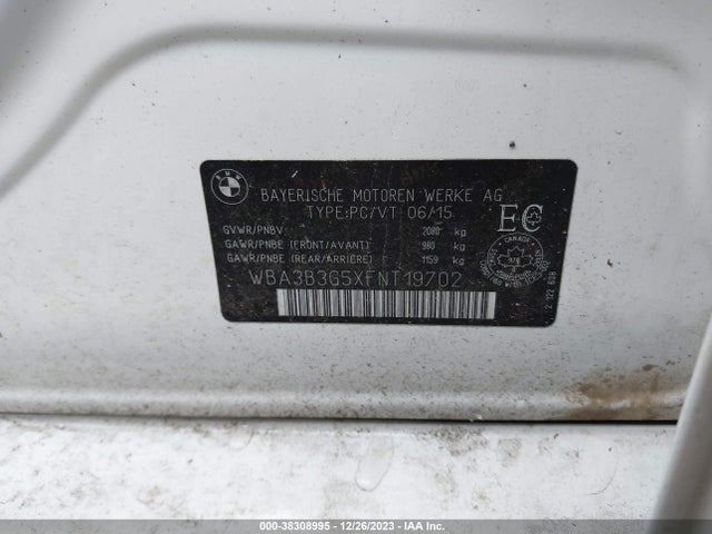 WBA3B3G5XFNT19702 BMW 328i Xdrive