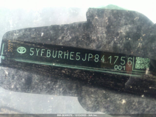 Toyota COROLLA LE 2018 5YFBURHE5JP841756 Image 9