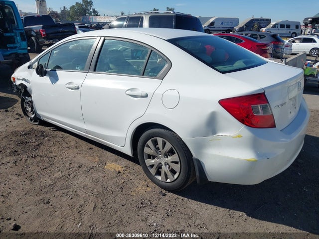 2012 HONDA CIVIC LX VIN: 19XFB2F55CE350271