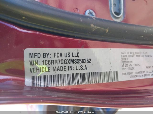 1C6RR7GGXMS556262 RAM 1500 Classic