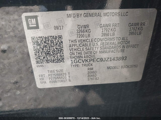 Chevrolet Silverado 1500 Silverado Custom 2018 1GCVKPEC9JZ143893 Image 9