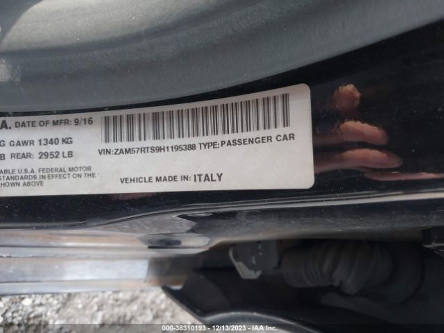 2017 MASERATI GHIBLI ZAM57RTS9H1195388 Photo 8