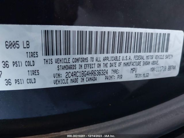 2017 CHRYSLER PACIFICA 2C4RC1BG4HR636324 Photo 8