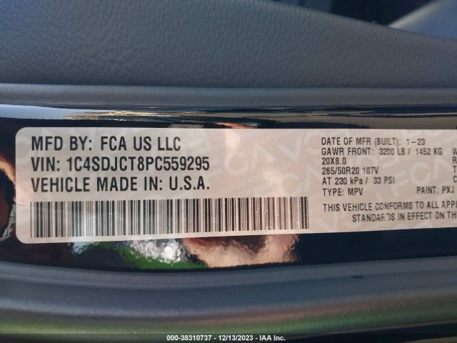 2023 DODGE DURANGO 1C4SDJCT8PC559295 Photo 8