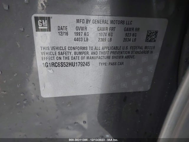Chevrolet VOLT LT 2017 1G1RC6S52HU179245 Image 9