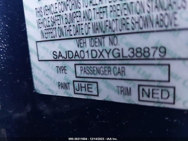 2000 JAGUAR S-TYPE SAJDA01DXYGL38879 Photo 8