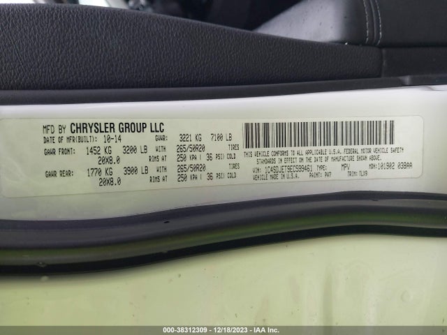 Dodge Durango Citadel 2014 1C4SDJET9EC599461 Image 9