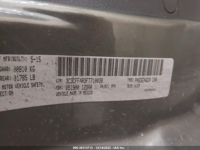 2015 FIAT 500 3C3CFFAR3FT710036 Photo 8