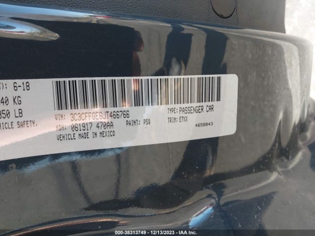 3C3CFFGE6JT466766 Fiat 500 Electric