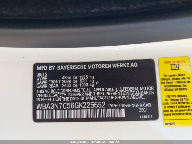 WBA3N7C56GK226652 BMW 428 I