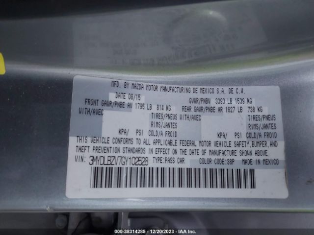 3MYDLBZV7GY102528 Scion IA