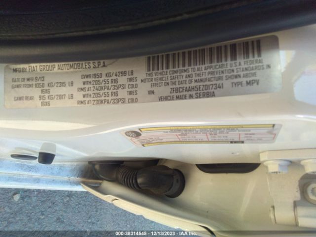 ZFBCFAAH5EZ017341 Fiat 500L POP