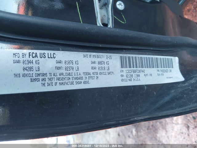 Dodge DART SXT 2015 1C3CDFBB8FD307442 Image 9