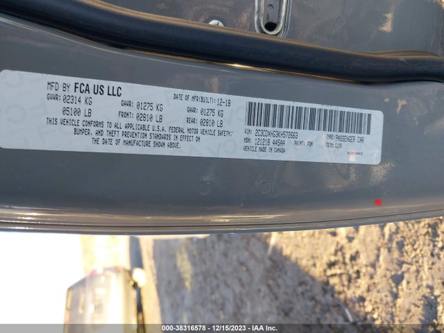 Dodge Charger Gt Rwd 2019 2C3CDXHG3KH572663 Image 9