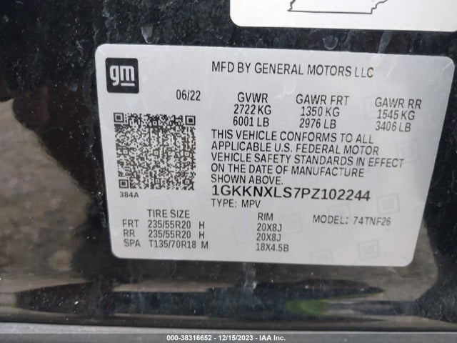 GMC Acadia Awd Denali 2023 1GKKNXLS7PZ102244 Image 9