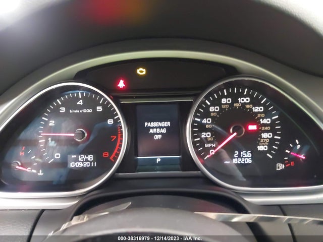 2012 AUDI Q7 3.0T S LINE PRESTIGE VIN: WA1DGAFE1CD003308