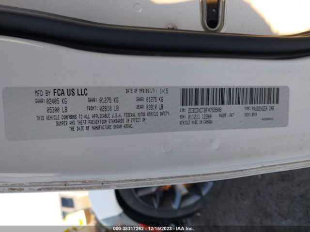 2C3CDXCT8FH759908 Dodge CHARGER R/T