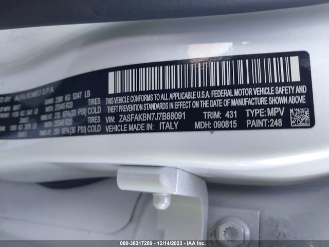 ZASFAKBN7J7B88091 Alfa Romeo Stelvio Ti Awd