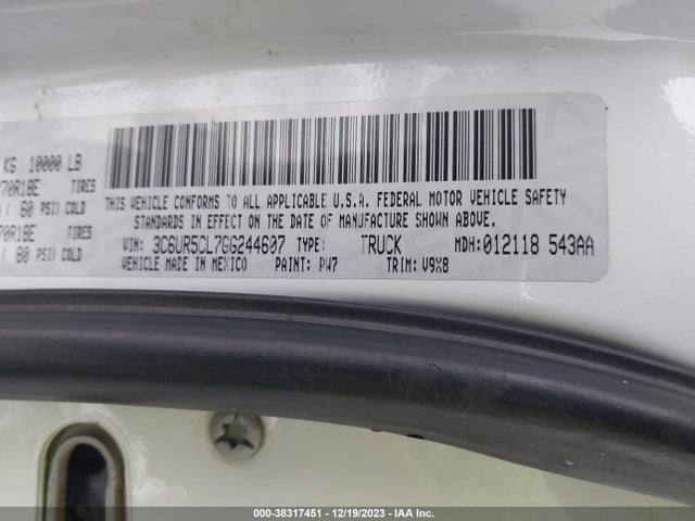 3C6UR5CL7GG244607 RAM 2500 Tradesman
