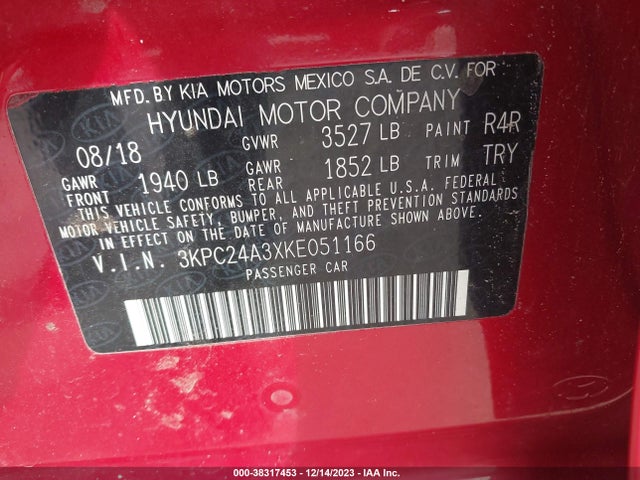 Hyundai ACCENT SE 2019 3KPC24A3XKE051166 Image 20