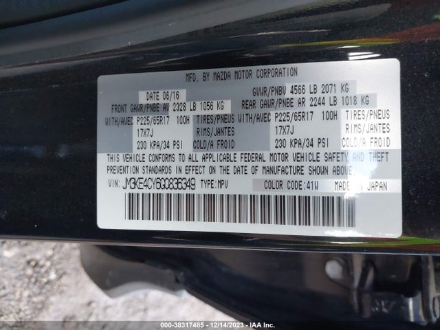 Mazda Cx-5 Touring 2016 JM3KE4CY6G0836349 Image 9