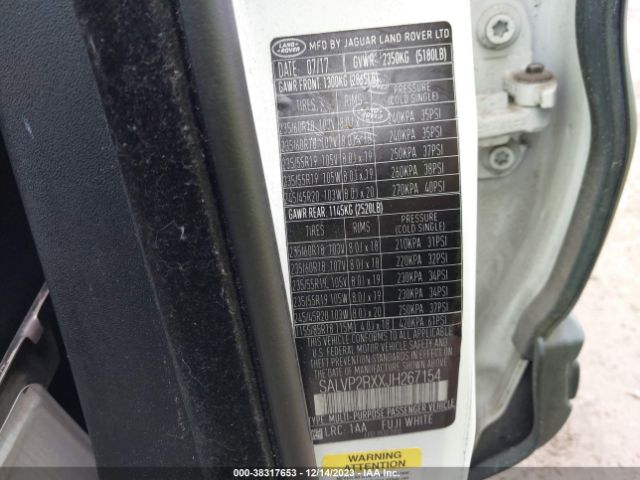 2018 LAND ROVER RANGE ROVER EVOQUE SALVP2RXXJH267154 Photo 8