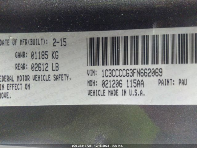 2015 CHRYSLER 200 1C3CCCCG3FN662069 Photo 8