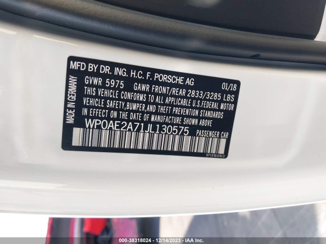 2018 PORSCHE PANAMERA E-HYBRID WP0AE2A71JL130575 Photo 8